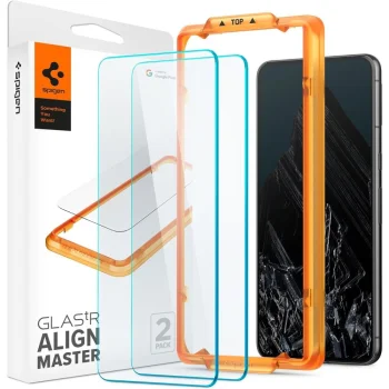 Google Pixel 8 Pro Spigen ALM GLAS.TR Tempered Glass 2-Pack | Защитное Стекло на Экран 2 щт.
