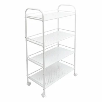 Передвижной столик-тележка на колесиках 60x32x100 см, черный