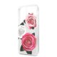 Guess iPhone 11 Pro caurspīdīgs vāciņš Flower Desire Rozā un balta roze