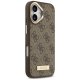 Guess 4G Logo Plate MagSafe maciņš iPhone 17 – brūns | Phone Case Cover