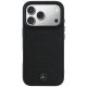 Mercedes Leather Mesh with Bow Line MagSafe vāciņš iPhone 17 Pro, melns