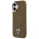 Чехол Guess Triangle Logo MagSafe для iPhone 17 Коричневый