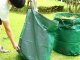 Heavy Duty Garden Leaf Bag 120L Reusable Yard Waste Container DIVO, green