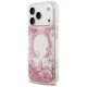 Чехол Guess Resin Bottom Glitter MagSafe для iPhone 17 Pro, Розовый