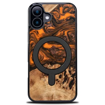 Bewood unikāls korpuss iPhone 16 - Oranžs ar MagSafe | Unique case for Orange with