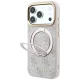 Чехол Guess Ring Stand 360 4G Classic Logo MagSafe для iPhone 17 Pro Max / 18 Pro Max, розовый