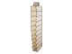 Iekarināms skapja organizators ar 10 plauktiem, 30x15x120cm, bēšs