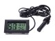 Digital Hygrometer Thermometer with Probe for Accurate Humidity and Temperature, black