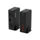 USB uzlādes stacija Wozinsky WSL-440 440W GaN QC3 Melna