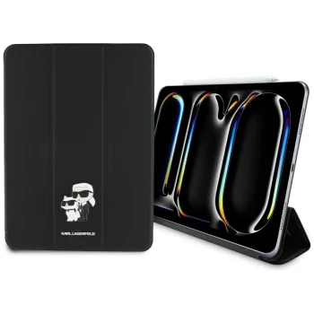 Чехол-книжка Karl Lagerfeld Saffiano для iPad Pro 11" 2024, черный