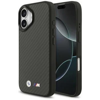 Кевларовый матовый чехол MagSafe BMW M для iPhone 17 - черный