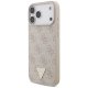 Guess 4G Strap Triangle Logo MagSafe maciņš ar siksniņu un MagSafe iPhone 17 Pro Max – rozā | Phone Case Cover