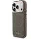 Guess Perforated 4G MagSafe vāciņš Apple iPhone 17 Pro - brūns