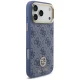 Guess 4G Strass Logo MagSafe vāciņš iPhone 18 Pro Max / 17 Pro Max, zils