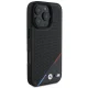BMW iPhone 16 Pro Case M Perforated Tricolor Line MagSafe, Black