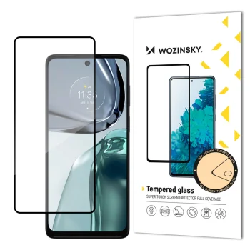 Aizsargstikls Wozinsky Full Glue priekš Motorola Moto G62, melns