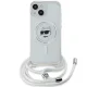 Karl Lagerfeld iPhone 14 / 13 / 15 Case IML Choupette Head & Cord MagSafe, Transparent