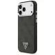 Чехол Guess 4G Triangle Logo MagSafe для iPhone 17 Pro Max / 18 Pro Max, черный/серебристый