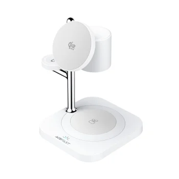 Беспроводное зарядное устройство 4-в-1 Acefast E39 Qi2.2 25W с ночником,...