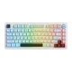 Беспроводная игровая клавиатура ONIKUMA MT501, 75%, RGB, белая