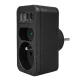Сетевой тройник разветвитель Maclean MCE249 F/B 2 розетки, 2x USB-A 18W, 2x USB-C PD...