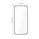 Tech-Protect Glass Fit+ aizsargstikls Motorola Moto G67 / G77 (2 gab.), Melns