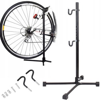 Bicycle Display Stand Floor Storage Rack Bike Repair Stand, Black