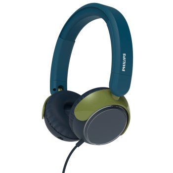 Philips TAK2000CT/00 Kids Headphones, Blue/Green