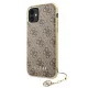 Apple iPhone 11 6.1\'\' Guess 4G Charms Collection Case Cover (GUHCN61GF4GBR), Brown | Чехол Кейс Бампер...