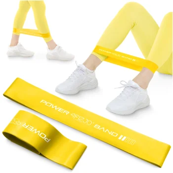 Фитнес-резинка 4Fizjo Mini Power Band, 0.8 мм, 5-10 кг, желтая
