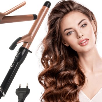 Triple Barrel Hair Waver with Adjustable Temperature for Beach Waves