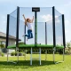 Садовый батут 4Fizjo CLASSIC 252 см (8FT) с защитной сеткой и лестницей,...