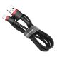 Baseus Cafule USB to Apple iPhone Lightning Data Charging Cable 2.4A, 0,5M, Red / Black | Lādētājvads Datu...