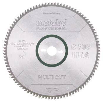 Metabo MultiCutProf universālā zāģripa 305 x 30 mm, 96 zobi