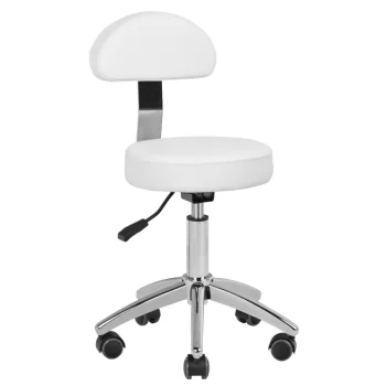 Kosmetoloģiskā taburete pedikīram BASIC 304-P, Balta