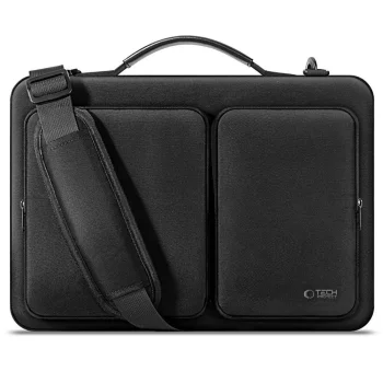 Tech-Protect Defender Bag soma klēpjdatoram 15-16", melna