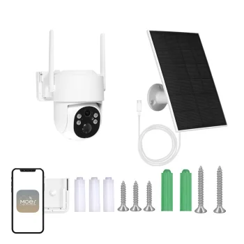 Уличная Wi-Fi IP-камера MOES WCM-J10-S 4MP с солнечной панелью
