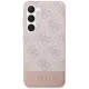 Samsung Galaxy S23 (SM-S911) Guess 4G Stripe Collection Case Cover (GUHCS23SG4GLPI), Pink | Telefona Maciņš Vāks...