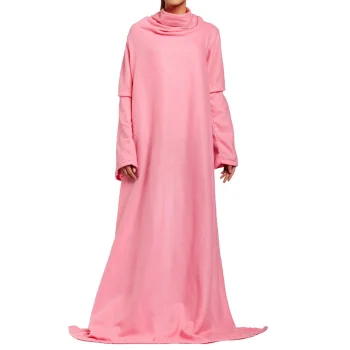 Flīsa sega ar piedurknēm Snuggie, rozā