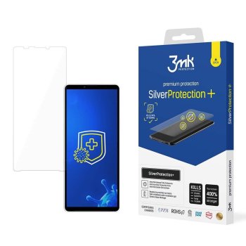 Sony Xperia 10 V 3MK Silver Protect+ Antibacterial Screen Protector | Antibakteriāla Telefona Aizsargplēve