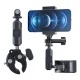 TELESIN Universal Handlebar Tube Clamp Mount for Action Cameras | Универсальное крепление для...
