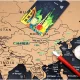 Подарочный скретч плакат \"Карта мира\", скретч-карта для...