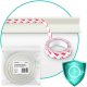 Ricokids 798700 Foam Edge Protector Tape for Furniture, White, 2 m