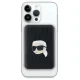 Karl Lagerfeld 5000mAh MagSafe Wireless Power Bank Karl Head Pin, Black