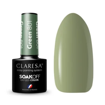 Claresa Green 801 gēla laka, 5g
