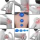 4Fizjo PRO+ Rubber Chinese Cupping Massage Set, 4 pcs, Blue