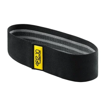 4Fizjo Hip Band auduma pretestības gumija, 25-30 kg, melna/pelēka