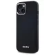 DKNY iPhone 15 Case Plain Silver MagSafe Logo, Black