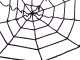Halovīna Dekorācija Zirnekļa Tīkls Melns, 90x90 сm | Halloween Decoration Black Spider Web