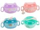 Baby Feeding Tableware Set: Bowl with Lid and Spoon, 600ml